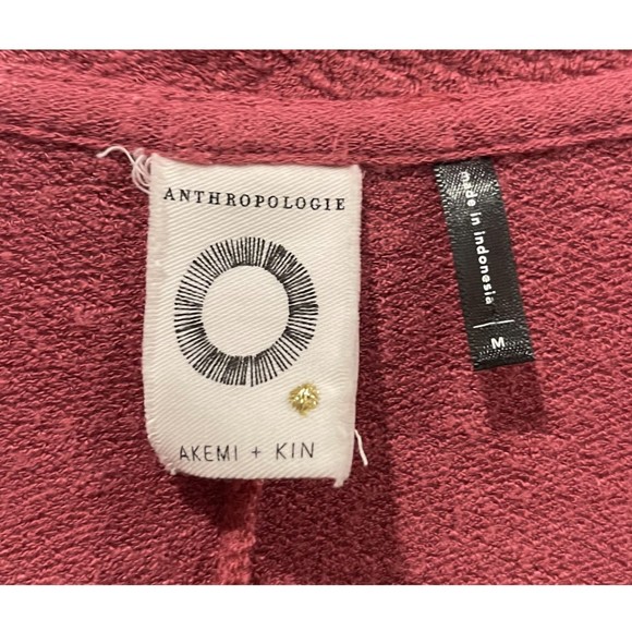 AKEMI + KIN Burgundy V-Neck Sleeveless Blouse - Picture 2 of 3